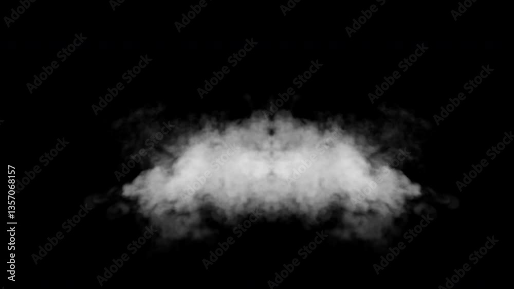 magic effect frosty Fog Effects Wave particle Smoke explosion Animation video with alpha channel.