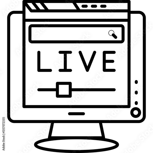 Live Streaming Icon