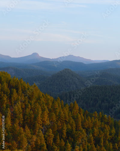 Sunset in the mountains