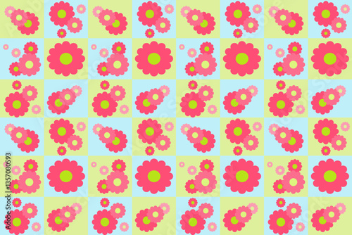 Flowers pattern for  wrapping paper, fabric, curtain, wallpapers, floor, clothes, fashion, tiled floor, background, carpet, rugs, cushion cover