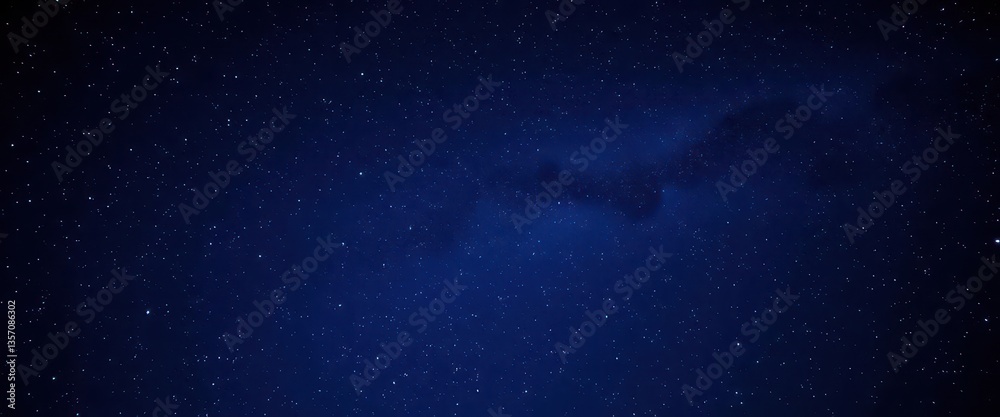 Fototapeta premium Deep indigo night sky, countless stars twinkling, stars, celestial, astronomical