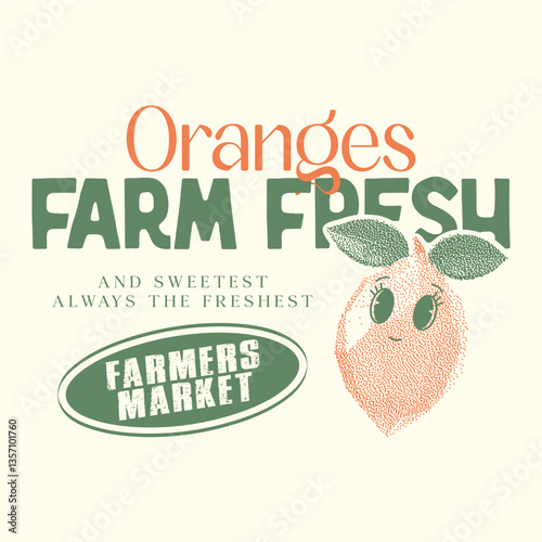 Orange graphic print design, summer fruit design , vintage grunge food fashion orange art, typography slogan text print design, California Malibu, fruit print graphics for t-shirt Design