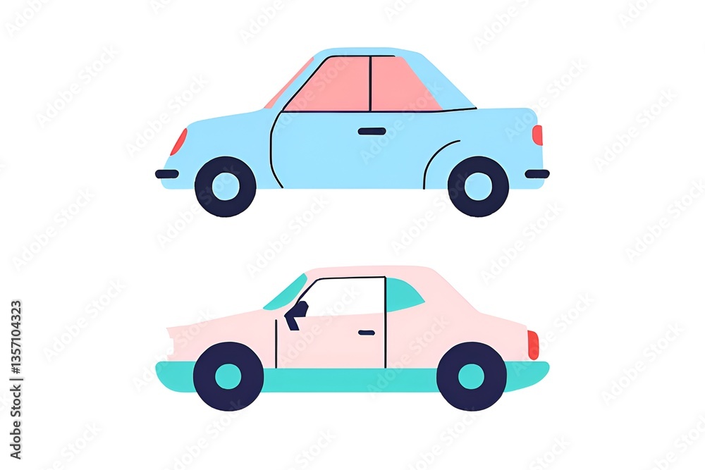 Naklejka premium vector illustration of a car