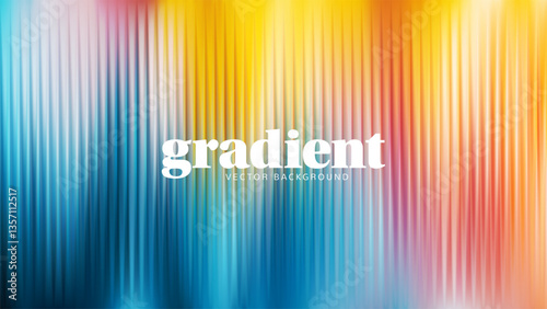 Abstract fractal ripple glass distortion effect background. Ribbed glass texture with vibrant gradients smooth fluted vertical lines. Reeded Bold dynamic design blending futuristic tones