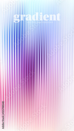 iridescent Abstract fractal ripple glass distortion effect background. Ribbed glass texture with vibrant gradients smooth fluted vertical lines. Reeded Bold dynamic design blending futuristic tones