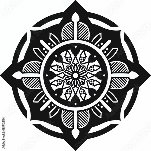 ornamental round lace ornament