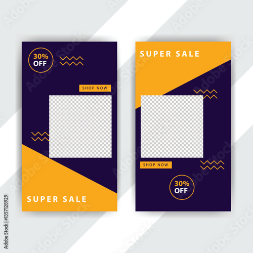 Modern Super Sale Social Media Template (1)