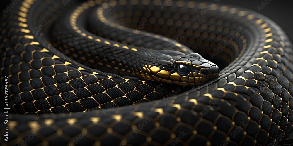 Fototapeta premium close up of a snake