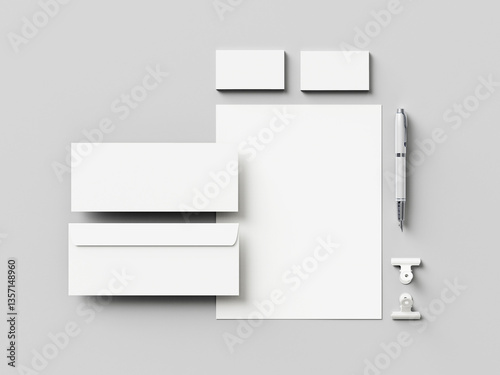 Tapety artystyczne Stationery mockup