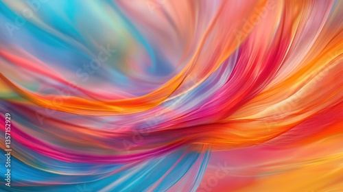 Wallpaper Mural Abstract Swirling Colorscape: A Symphony of Hues Torontodigital.ca