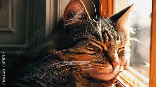 猫のアップのイメージ動画