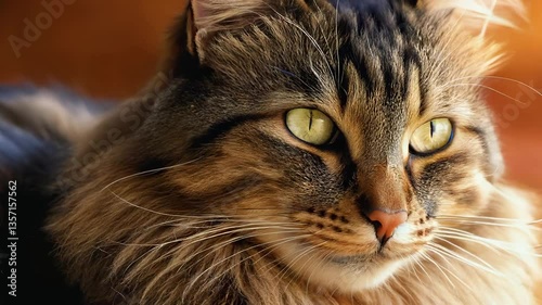 猫のアップのイメージ動画