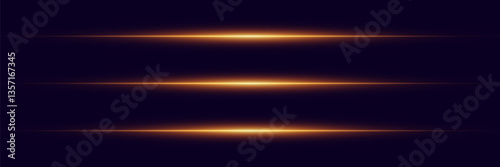Light lines of light, horizontal beam flash.