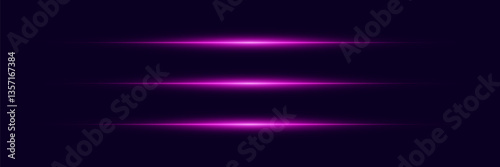 Light lines of light, horizontal beam flash.