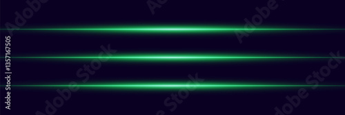 Light lines of light, horizontal beam flash.