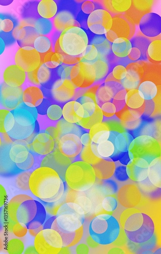 abstract background with colorful circles