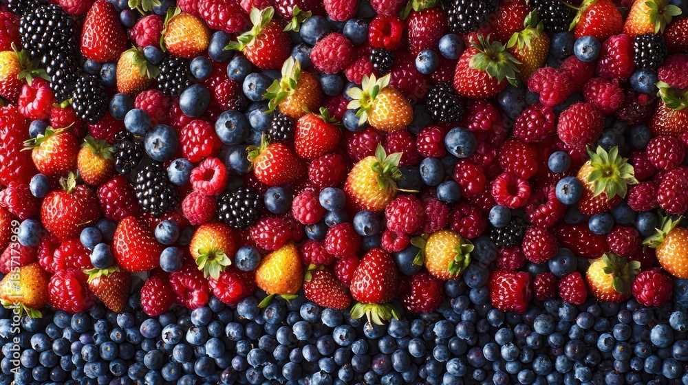 Fototapeta premium Mixed Berries Collection