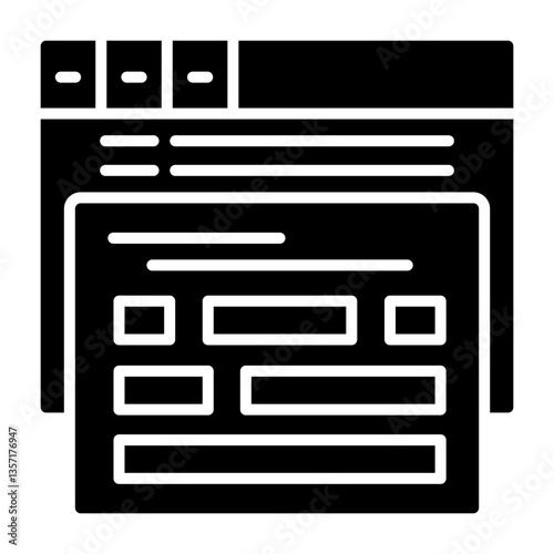Ad group Solid Style Icon