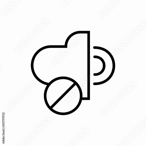 Volume sound speaker mute icon vector sign