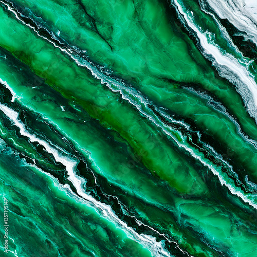 Emerald marble texture
