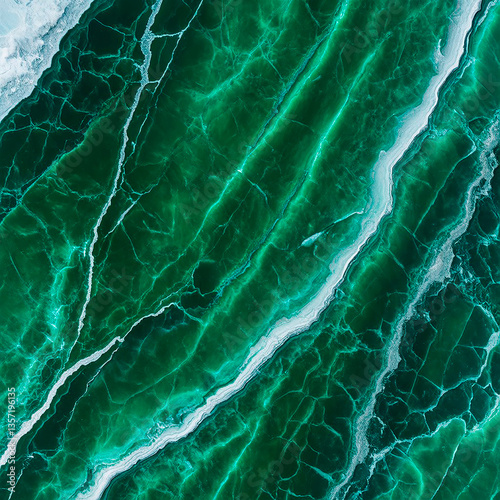 Emerald marble texture
