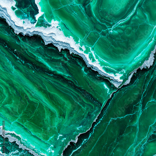 Emerald marble texture