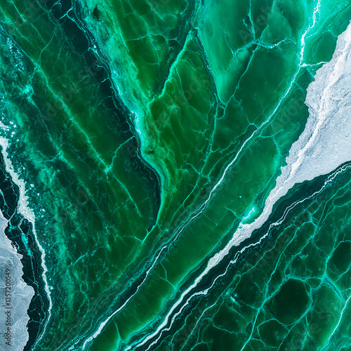 Emerald marble texture