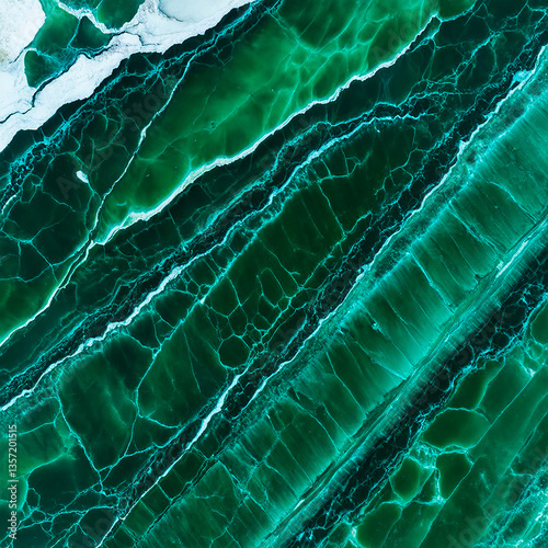 Emerald marble texture