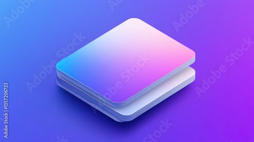 Wallpaper Mural Abstract Gradient Layers: A Digital Design Mockup Torontodigital.ca