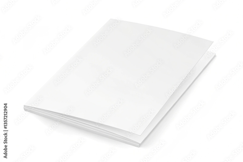 Blank Cover Of Magazine, Book, Booklet, Brochure Template generative ai Blank Cover Of Magazine, Book, Booklet, Brochure Template generative ai
