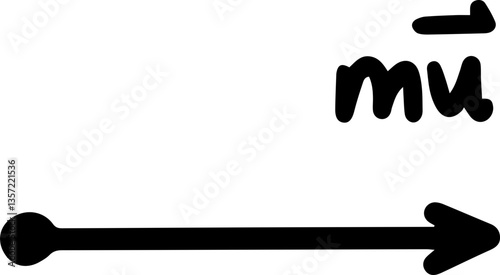 momentum Physics formulas handwritten illustration