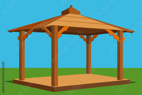 wooden house on the hill