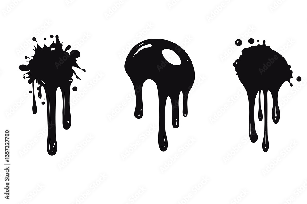 vector illustration of a paint splashes