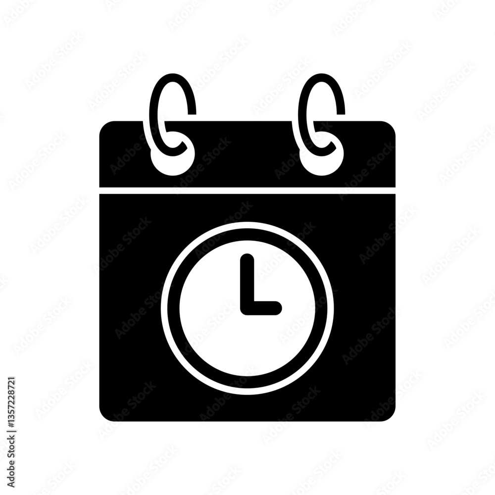 Icon a schedule, isolated against a clean background. Icon a schedule, isolated against a clean background.