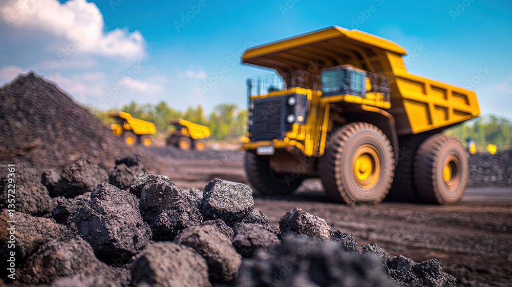Mining operation in progress Mining operation in progress