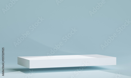 Minimal product placement background. podium display for product presentation. 3d illustration.