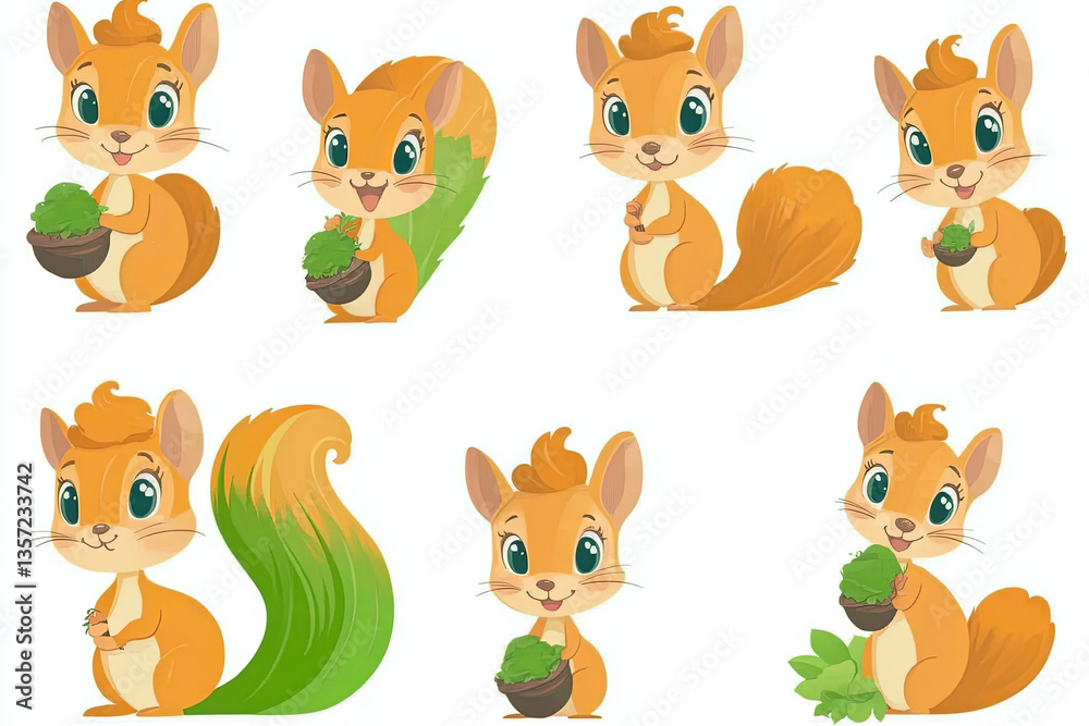 Fototapeta premium squirrels