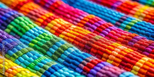 Macro Shot: Colorful Fabric Textures for Kids T-Shirt Designs