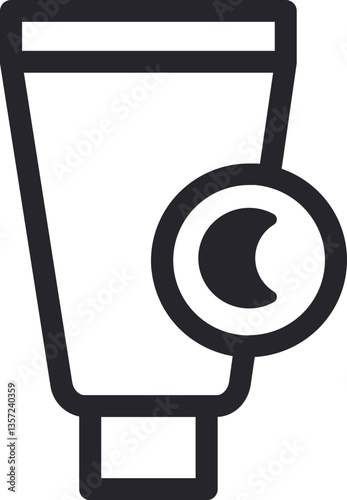 Night Cream Outline Icon