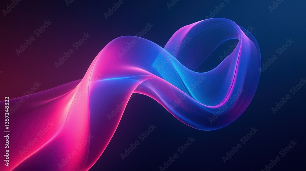 Fototapeta premium Abstract neon wave design (3)