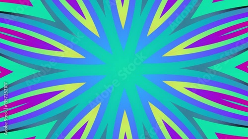caleidoscope classic gradient circle flower art pattern of traditional tenun batik ethnic dayak ornament for animation ads	