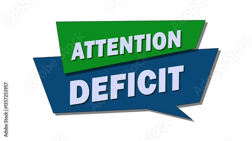 Attention deficit is a condition characterized by difficulty in concentrating, distractibility, and an inability to maintain focus on tasks.