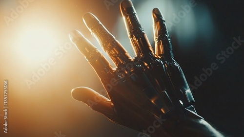 Robotic Hand Reaching Towards Light with Futuristic Technology