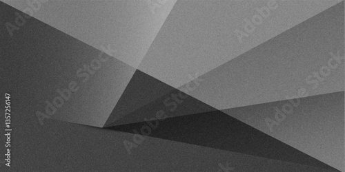 Wallpaper Mural Black white dark gray abstract background. Geometric pattern shape. Line triangle polygon angle. Gradient. Shadow. Matte. 3d effect. Rough grain grungy. Design. Torontodigital.ca