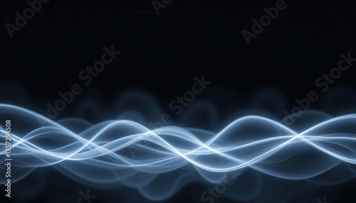 Abstract Energy Wave: Capturing the essence of dynamic energy with an artistic touch, where the visual dances across a dark canvas, illustrating the seamless flow of power and movement.