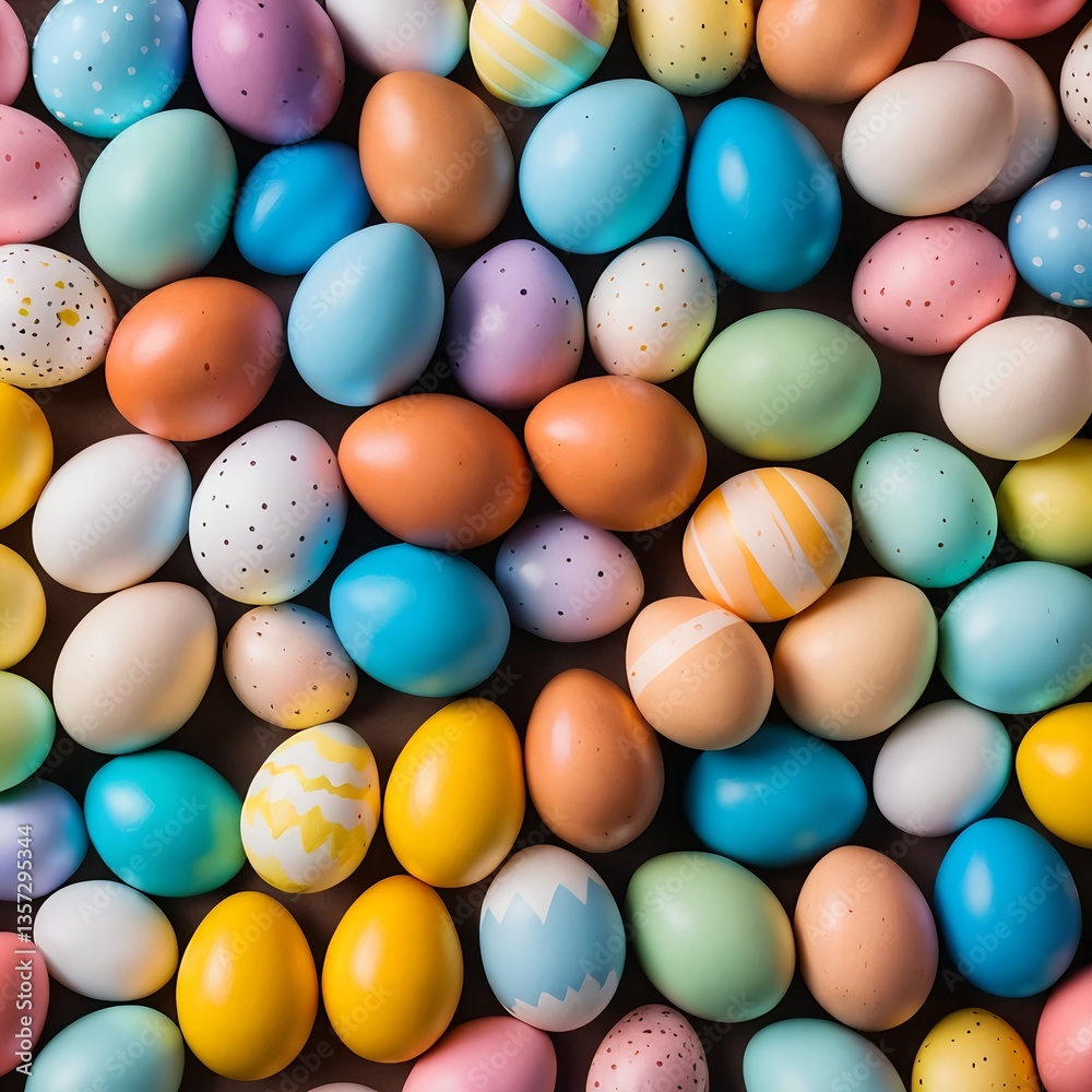 Colorful Easter Eggs Background Colorful Easter Eggs Background