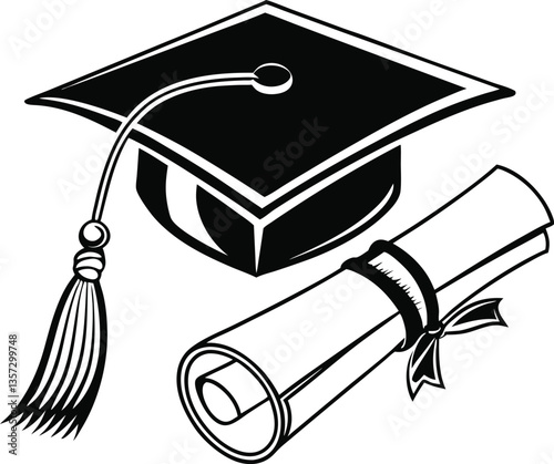 icon, student, graduate, illustration, education, mortarboard, silhouette, college, university, cap, study, sign, school, degree, academy, academic, hat, success, graduation, celebration, ceremony, 