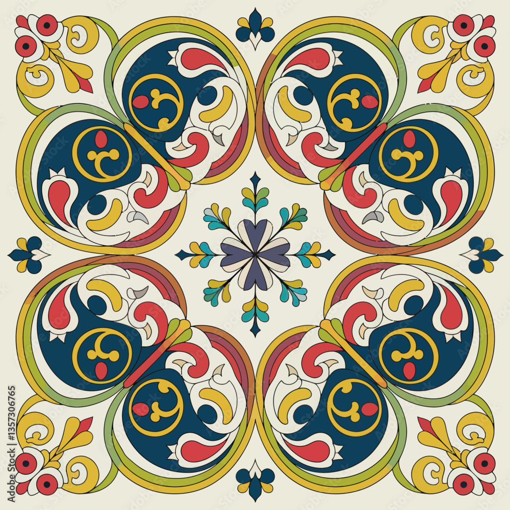 Naklejka premium vector illustration hires Collection of High-Resolution Abstract Ramadan Islamic Seamless ornament Patterns with Diverse Designs and Textures 