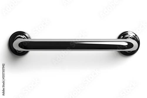 Suction Cup Grab Bar Top View isolated on white background