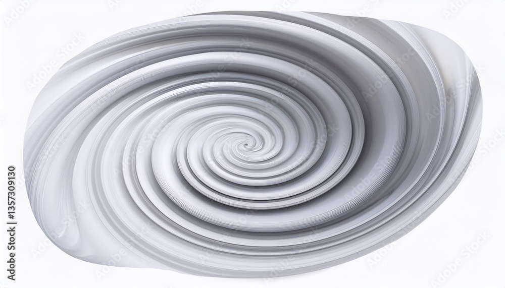 a white spiral vortex or tornado against a white background the vortex has a smooth fluid appearance with multiple swirling loops that gradually narrow as they move downward a white spiral vortex or tornado against a white background the vortex has a smooth fluid appearance with multiple swirling loops that gradually narrow as they move downward